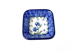 604 Bunzlau vierkant schaaltje 8 x 8 cm 2415X 604 Kleine vierkante schaaltjes 8 x 8 cm